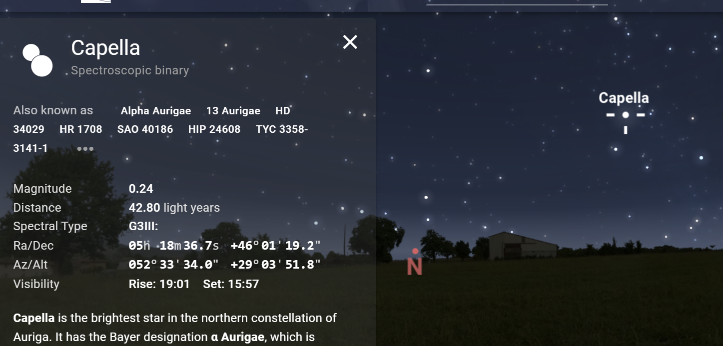 Examine Sky and Stars